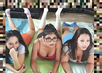 Rachel Rose, Mia Khalifa, Tiffany Valentine - Mia's Video Game Night - Mia khalifa