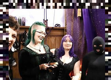 Kinky Bondage Award Trophy Foursome - lesbian femdom fetish