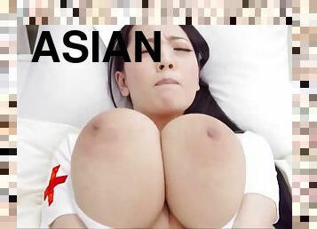 asiatisk, röv, storatuttar, gigantisk, masturbation, sjuksköterrska, mogen, brudar, milf, japansk