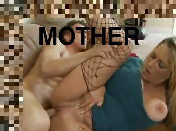 mogen, avsugning, milf, mamma, deepthroat, fötter, mor