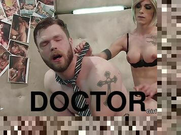 transvestit, anal, pikslikkeri, læge, hardcore, transvestit-tranny, bdsm, knepning-fucking, fetish, bondage