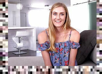 tall blonde girl Jenni Jordan hot POV sex video