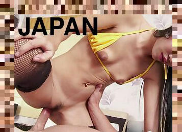 chatte-pussy, amateur, fellation, maison, japonais, bikini