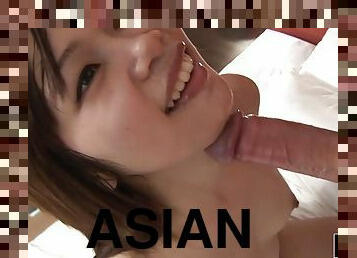 asiatisk, hårig, fitta-pussy, cumshot, hardcore, gruppknull, ansiktssprut, sprut, petit, små-bröst