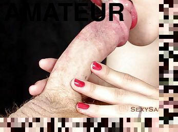 masturbation, amatör, brudar, tonåring, brunett, sugande