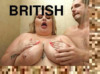 Massive British Blond Phat Bitch Sucks A Big Cock