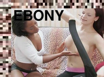 Redhead And An Ebony Pleasure Each Others - HD