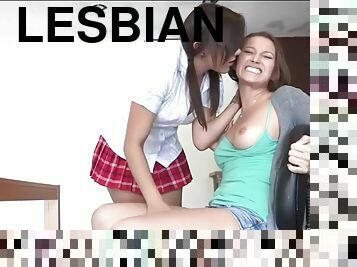 Sexually Attractive Lesbian 18Yo Schoolgirls Do Some Sixty-nine - young girl