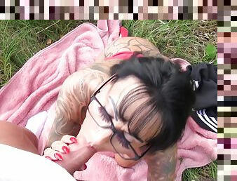 German Big Tits Tattoo Milf Pick Up And Outdoor Fuck