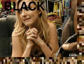 Sensual Blond Hair Girl Alexa Grace Cucks Big Black Dick