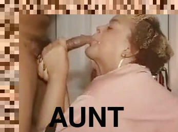 Aunty washes it
