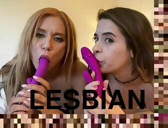 lesbo-lesbian, lelu, pornotähti, lunttu, blondi, alusasut, ruskeaverikkö