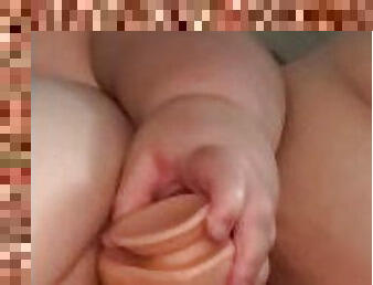 masturbation, chatte-pussy, amateur, jouet, belle-femme-ronde, solo