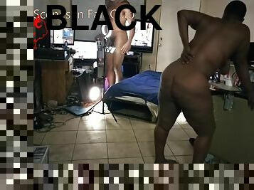 Thot in Texas - homemade black booty rides dick