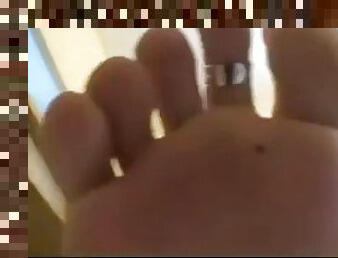 Giantess soles pov sock strip