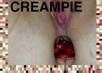 extrem, masturbation, fitta-pussy, kvinnligt-sprut, fru, amatör, milf, tonåring, creampie, dubbel