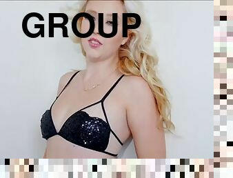 grup-sex, bakış-açısı, şıllık, yüzle-ilgili, sarışın, kadın-iç-çamaşırı