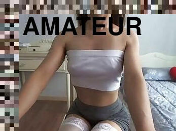 masturbation, amatör, thailändsk, webbkamera, söt, ensam, hora-whore