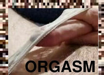 masturbación, orgasmo, amateur, chorro-de-corrida, gay, clásico, pajeándose, bragas, corrida, a-solas