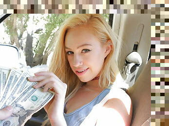 Banging slutty blonde hitchhiker