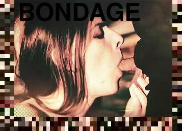 tonåring, hardcore, bdsm, första-gången, latex, bondage, straffad