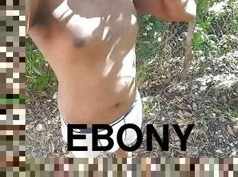 masturbation, en-plein-air, amateur, ébène, énorme-bite, hardcore, gay, black, point-de-vue, horny