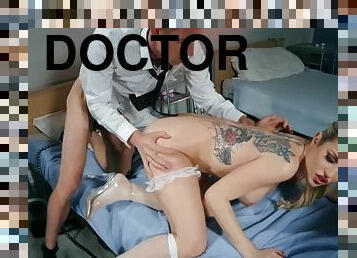 gros-nichons, infirmière, médecin, énorme-bite, hardcore, pornstar, coquine, seins, hôpital, uniformes