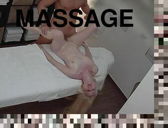Blondie Fucked By Masseur - Massage