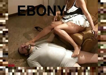 Ebony reversal femdom maid take control