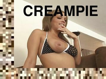 groß-titten, junge, schwer, creampie, chubby, beule, hintern