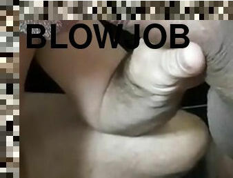 Blowjob in the toilet from my lover