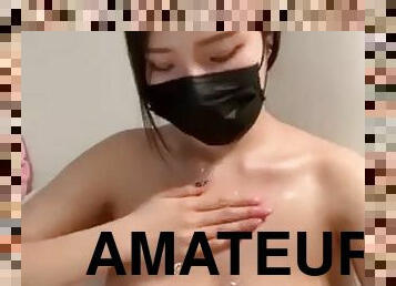 amatir, webcam, seorang-diri, korea