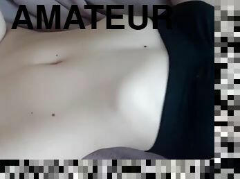 gros-nichons, masturbation, chatte-pussy, amateur, ados, horny, bout-a-bout, solo, rasé