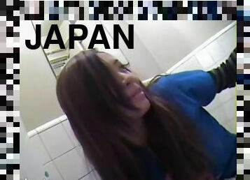 meando, japonés, cámara, voyeur, baño