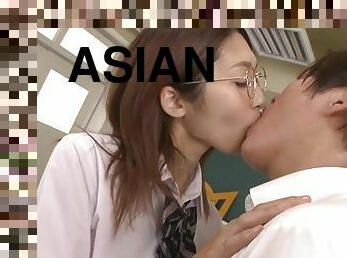 asiatique, babes, fellation, ados, japonais, belle, salle-de-classe, brunette, ados-asiatique