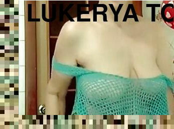 Lukerya today with tears in her eyes