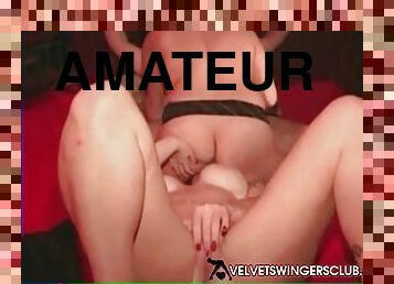 fête, échangistes-et-libertins, femme, amateur, sexe-de-groupe, club