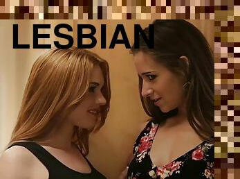 lesbo-lesbian, teini, kova-seksi, hieronta, nussiminen