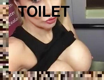 Buttplug Ass To Mouth In The Train Toilet - Sophie James