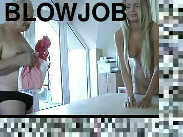 Silly Blonde Cleaning Dick