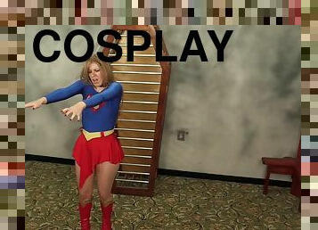 Superheroine Supergirl Captured Caged And Humiliated