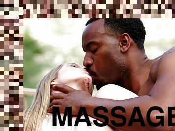 Interracial Love During Massage