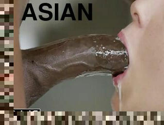 asiatique, cul, gros-nichons, levrette, monstre, amateur, anal, énorme-bite, interracial, milf
