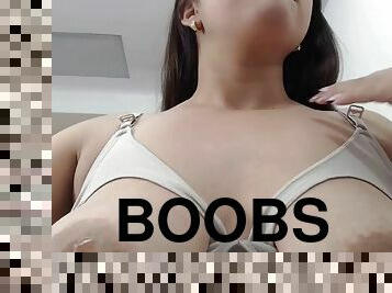 Lactating boobs, nursing bra, pump, self-suck and frustration