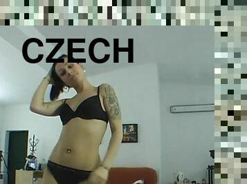 Amazing lapdance by the tattooed chick Czech