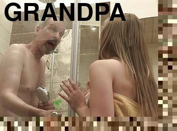 bad, pappa, doggy-style, gammal, fitta-pussy, brudar, avsugning, cumshot, kyssar, dad-girl