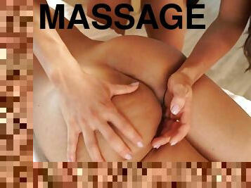 Massage is about to get steamy between these two