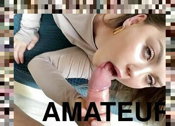 fitta-pussy, amatör, avsugning, cumshot, hemmagjord, par, trosor, flickvän, blond, tight