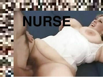 gordo, enfermeira, hardcore, bbw, cona, uniforme, trabalho-de-mamas