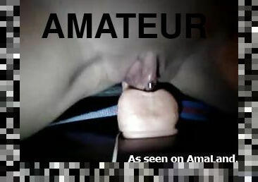 masturbation, fitta-pussy, amatör, leksak, piercad, fitta, ensam, rakad